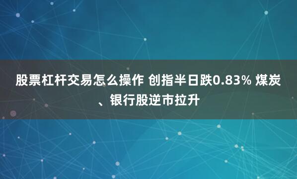 股票杠杆交易怎么操作 创指半日跌0.83% 煤炭、银行股逆市拉升